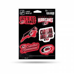 Carolina Hurricanes - Sheet Of 6 Vinyl Stickers