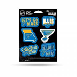 St. Louis Blues - Sheet Of 6 Vinyl Stickers