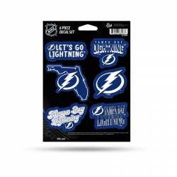 Tampa Bay Lightning - Sheet Of 6 Vinyl Stickers