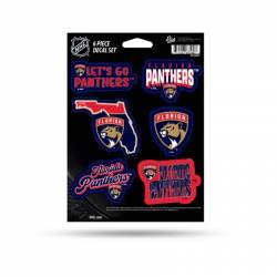 Florida Panthers - Sheet Of 6 Vinyl Stickers