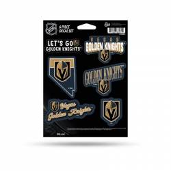 Vegas Golden Knights - Sheet Of 6 Vinyl Stickers