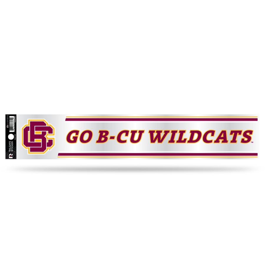 Bethune-Cookman University Wildcats - 3x17 Clear Vinyl Sticker