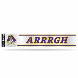 East Carolina University Pirates - 3x17 Clear Vinyl Sticker