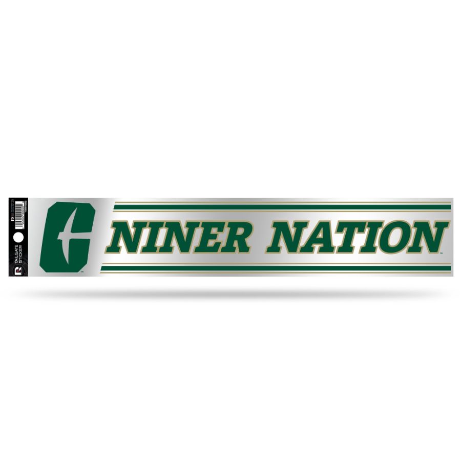 University Of North Carolina-Charlotte 49ers - 3x17 Clear Vinyl Sticker