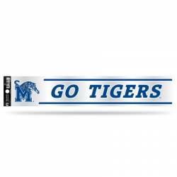 University Of Memphis Tigers - 3x17 Clear Vinyl Sticker