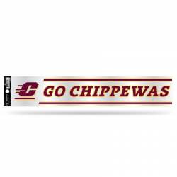 Central Michigan University Chippewas - 3x17 Clear Vinyl Sticker