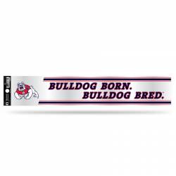 Fresno State University Bulldogs - 3x17 Clear Vinyl Sticker