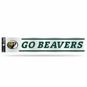 Bemidji State University Beavers - 3x17 Clear Vinyl Sticker