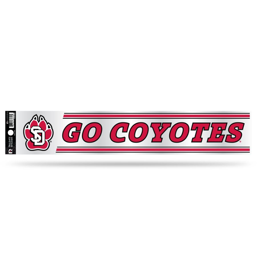 University Of South Dakota Coyotes - 3x17 Clear Vinyl Sticker