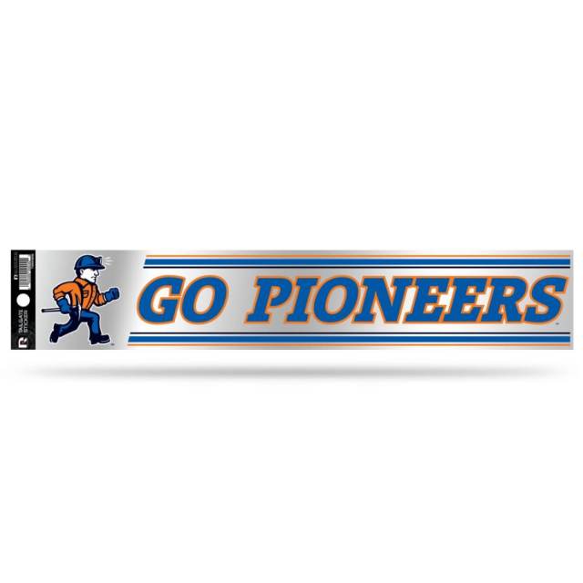 University Of Wisconsin Platteville Pioneers - 3x17 Clear Vinyl Sticker