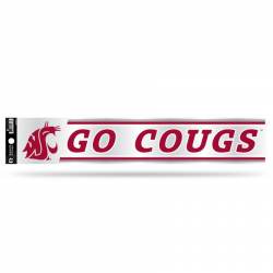 Washington State University Cougars - 3x17 Clear Vinyl Sticker