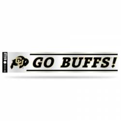 University Of Colorado Buffaloes - 3x17 Clear Vinyl Sticker