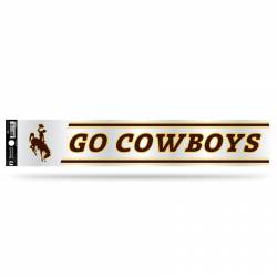 University Of Wyoming Cowboys - 3x17 Clear Vinyl Sticker