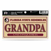 Florida State University Seminoles Grandpa Tan - 3x6 True Pride Vinyl Sticker