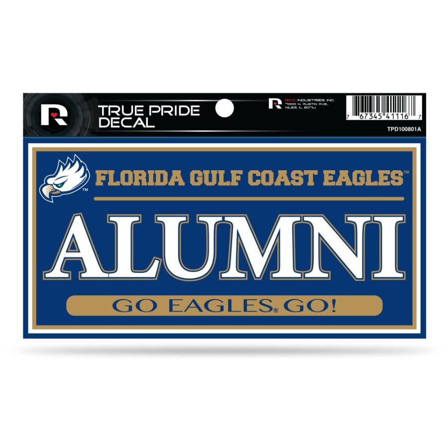 Florida Gulf Coast University Eagles Alumni - 3x6 True Pride Vinyl ...