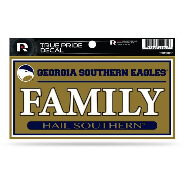 Georgia Southern University Eagles Family - 3x6 True Pride Vinyl Sticker