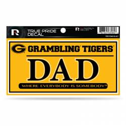 Grambling State University Tigers Dad Yellow - 3x6 True Pride Vinyl Sticker
