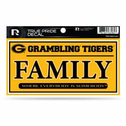 Grambling State University Tigers Family Yellow - 3x6 True Pride Vinyl Sticker