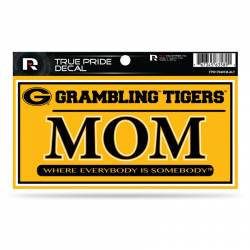 Grambling State University Tigers Mom Yellow - 3x6 True Pride Vinyl Sticker