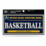 University Of Notre Dame Fighting Irish Basketball - 3x6 True Pride Vinyl Sticker