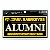 University Of Iowa Hawkeyes Alumni - 3x6 True Pride Vinyl Sticker