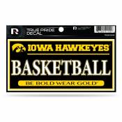 University Of Iowa Hawkeyes Basketball - 3x6 True Pride Vinyl Sticker