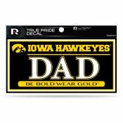 University Of Iowa Hawkeyes Dad - 3x6 True Pride Vinyl Sticker