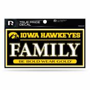 University Of Iowa Hawkeyes Family - 3x6 True Pride Vinyl Sticker