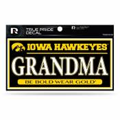 University Of Iowa Hawkeyes Grandma - 3x6 True Pride Vinyl Sticker