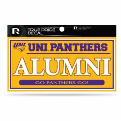 Northern Iowa University Panthers Alumni Gold - 3x6 True Pride Vinyl Sticker