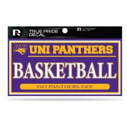 Northern Iowa University Panthers Basketball - 3x6 True Pride Vinyl Sticker