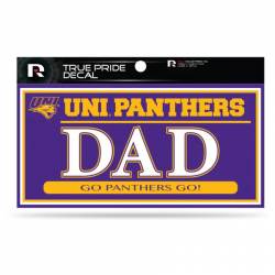 Northern Iowa University Panthers Dad - 3x6 True Pride Vinyl Sticker