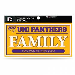 Northern Iowa University Panthers Family Gold - 3x6 True Pride Vinyl Sticker