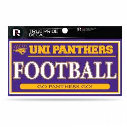 Northern Iowa University Panthers Football - 3x6 True Pride Vinyl Sticker