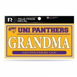 Northern Iowa University Panthers Grandma Gold - 3x6 True Pride Vinyl Sticker