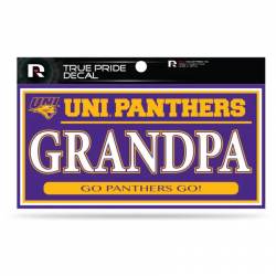 Northern Iowa University Panthers Grandpa - 3x6 True Pride Vinyl Sticker