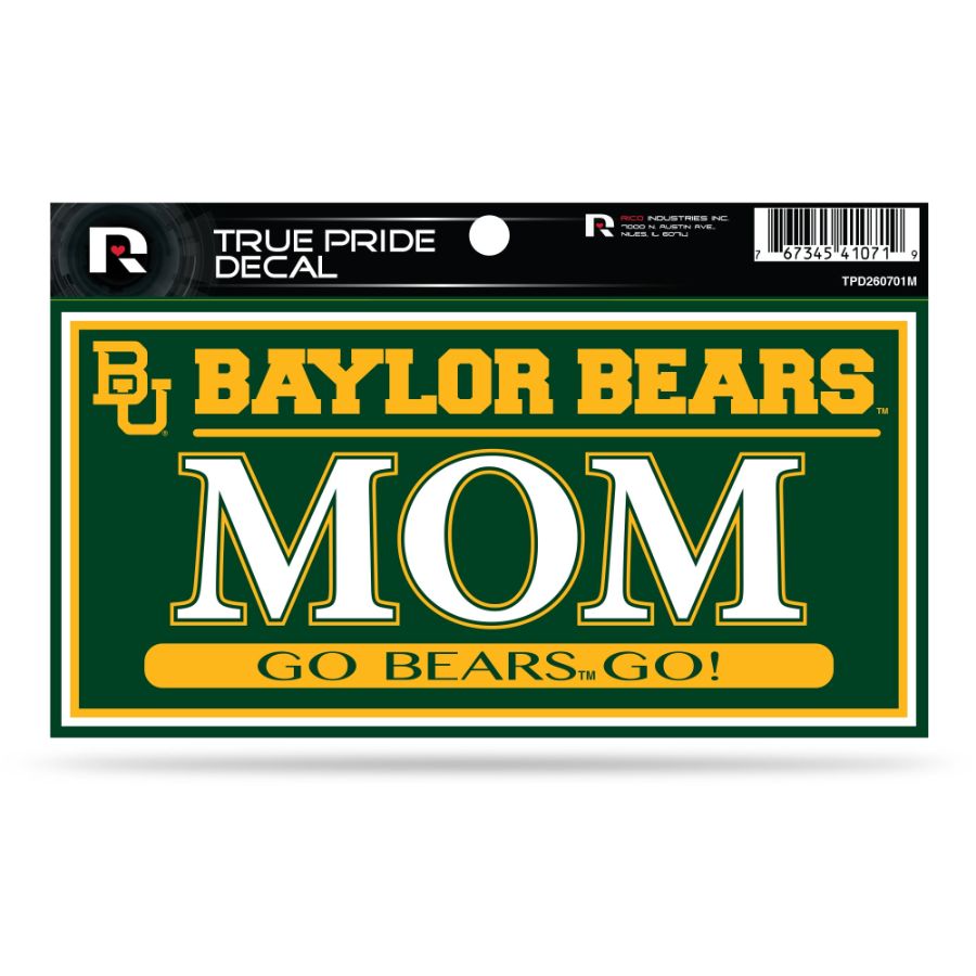 Balor Mom Sticker Baylor University Bears Mom - 3x6 True Pride Vinyl Sticker at Sticker ...