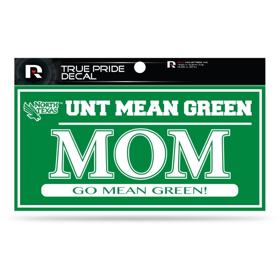 University Of North Texas Mean Green Mom - 3x6 True Pride Vinyl Sticker ...