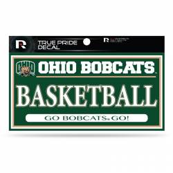 Ohio University Bobcats Basketball - 3x6 True Pride Vinyl Sticker