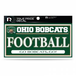 Ohio University Bobcats Football - 3x6 True Pride Vinyl Sticker