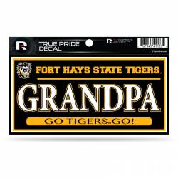 Fort Hays State University Tigers Grandpa - 3x6 True Pride Vinyl Sticker