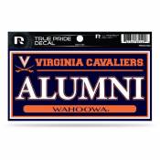 University Of Virginia Cavaliers Alumni - 3x6 True Pride Vinyl Sticker