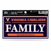 University Of Virginia Cavaliers Family - 3x6 True Pride Vinyl Sticker