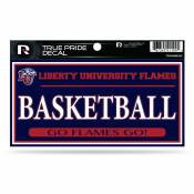 Liberty University Flames Basketball - 3x6 True Pride Vinyl Sticker