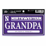Northwestern University Wildcats Grandpa - 3x6 True Pride Vinyl Sticker