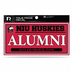 Northern Illinois University Huskies Alumni Red - 3x6 True Pride Vinyl Sticker