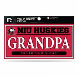 Northern Illinois University Huskies Grandpa Red - 3x6 True Pride Vinyl Sticker