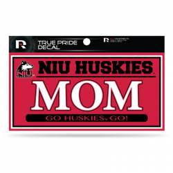 Northern Illinois University Huskies Mom Red - 3x6 True Pride Vinyl Sticker