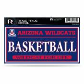 University Of Arizona Wildcats Basketball - 3x6 True Pride Vinyl Sticker