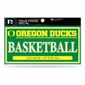 University Of Oregon Ducks Basketball - 3x6 True Pride Vinyl Sticker